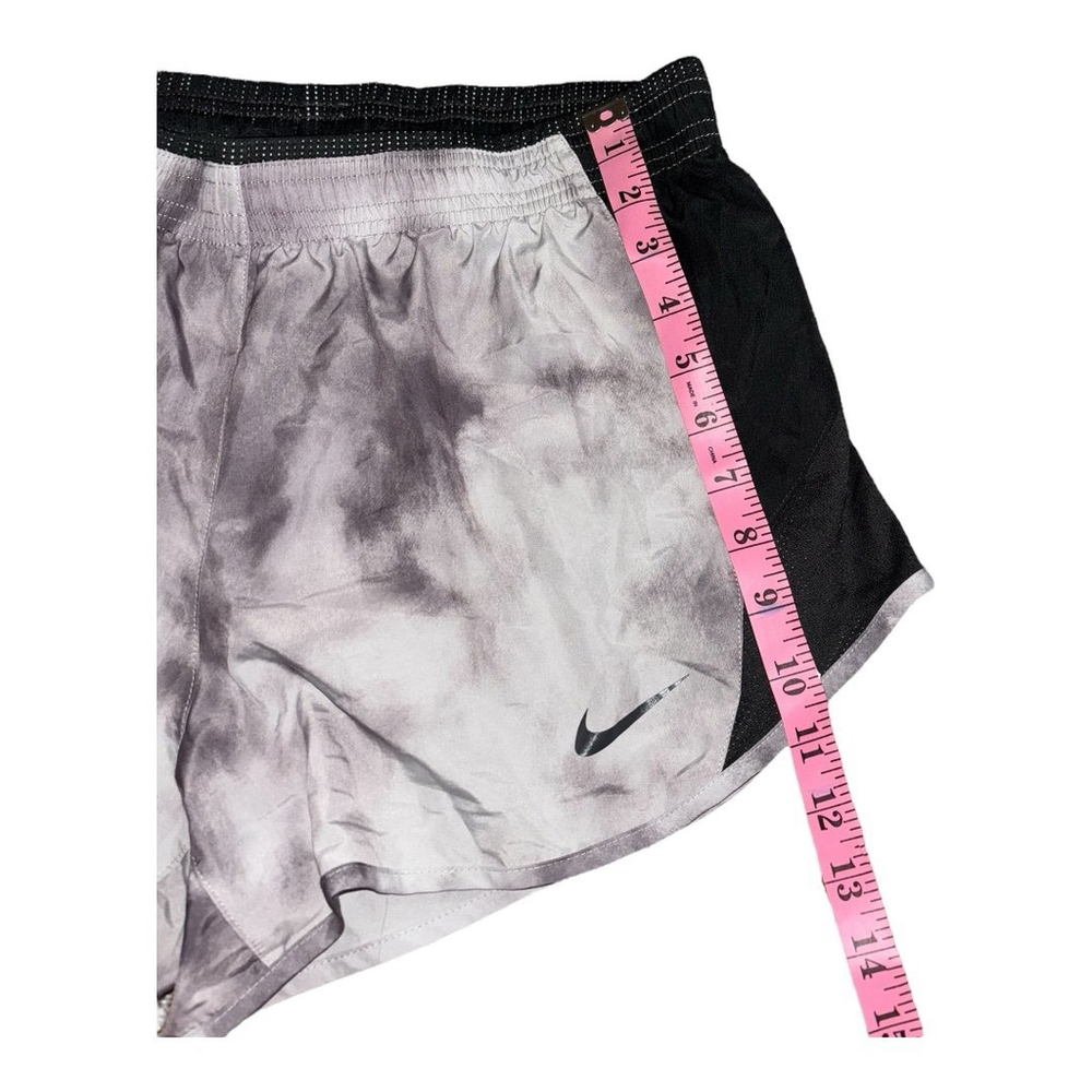 Nike Brief Lined Running Athletic Shorts - Womens Size Lg- Black Gray Ombré - Picture 3 of 5